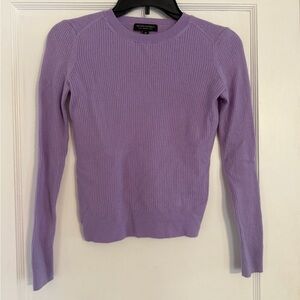 Banana Republic Women's Lilac Ribbed Crewneck Sweater 100% wool sweater
